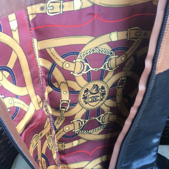 Etienne Aigner Chip Knee-High 2 Tone Riding Boot - Picture 9 of 16